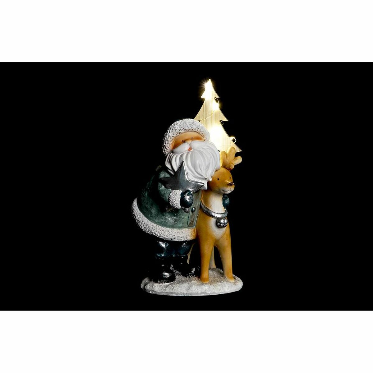 Adorno Navideño DKD Home Decor Resina (15,5 x 15,5 x 28 cm) (2 Unidades) 2 S3036303_1