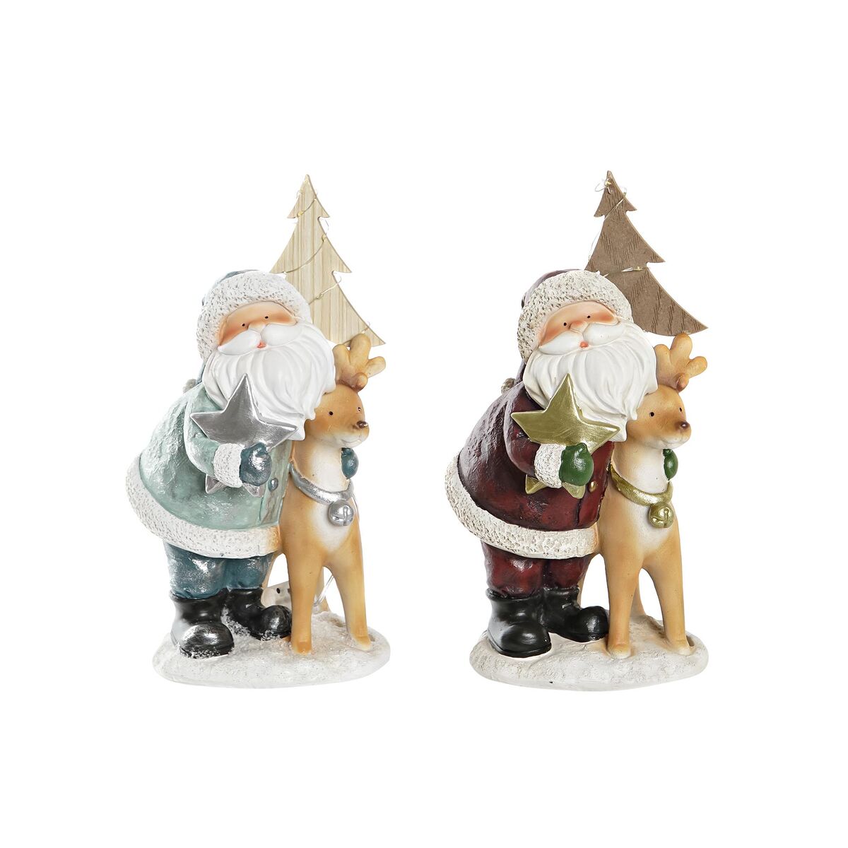 Adorno Navideño DKD Home Decor Resina (15,5 x 15,5 x 28 cm) (2 Unidades) 1 S3036303_0