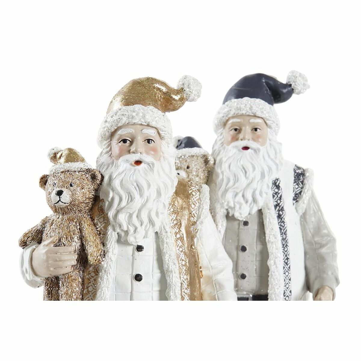 Adorno Navideño DKD Home Decor Resina Papá Noel (12 x 9 x 27 cm) (2 Unidades) 3 S3036380_2