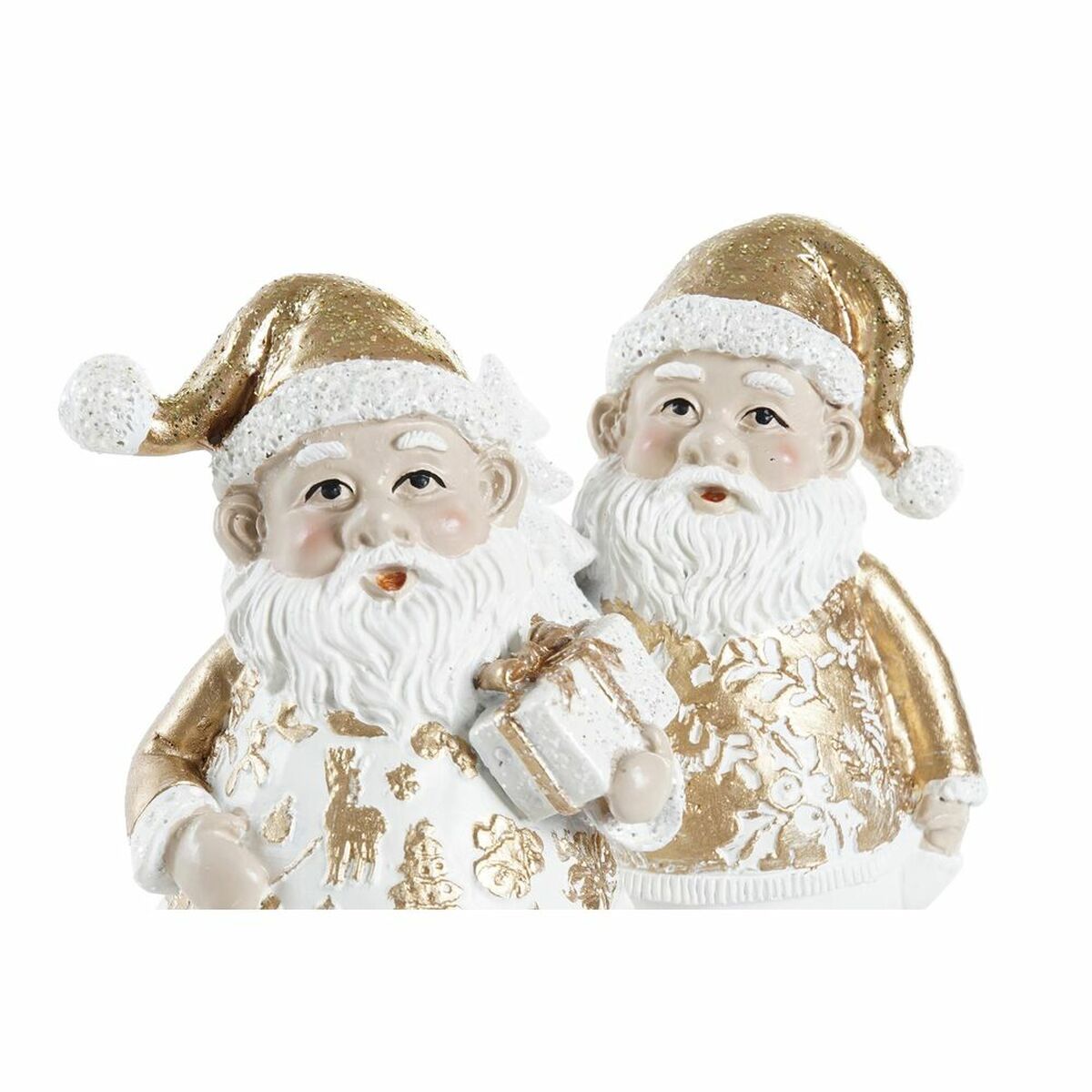 Adorno Navideño DKD Home Decor Resina Papá Noel (8 x 6 x 13,5 cm) (2 Unidades) 3 S3036401_2