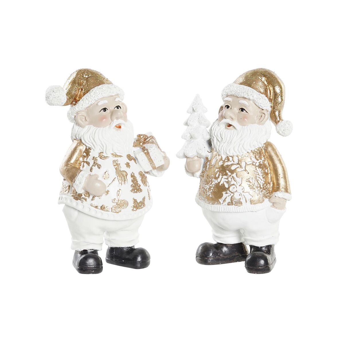 Adorno Navideño DKD Home Decor Resina Papá Noel (8 x 6 x 13,5 cm) (2 Unidades) 1 S3036401_0
