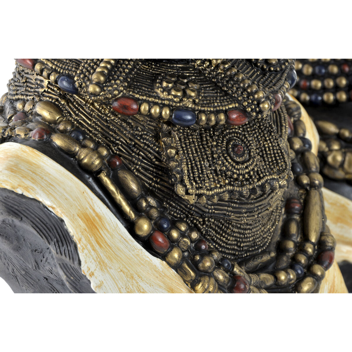 Figura Decorativa DKD Home Decor Negro Beige Colonial Africana Africano 26 x 20 x 42 cm (2 Unidades) 2 S3030230_1