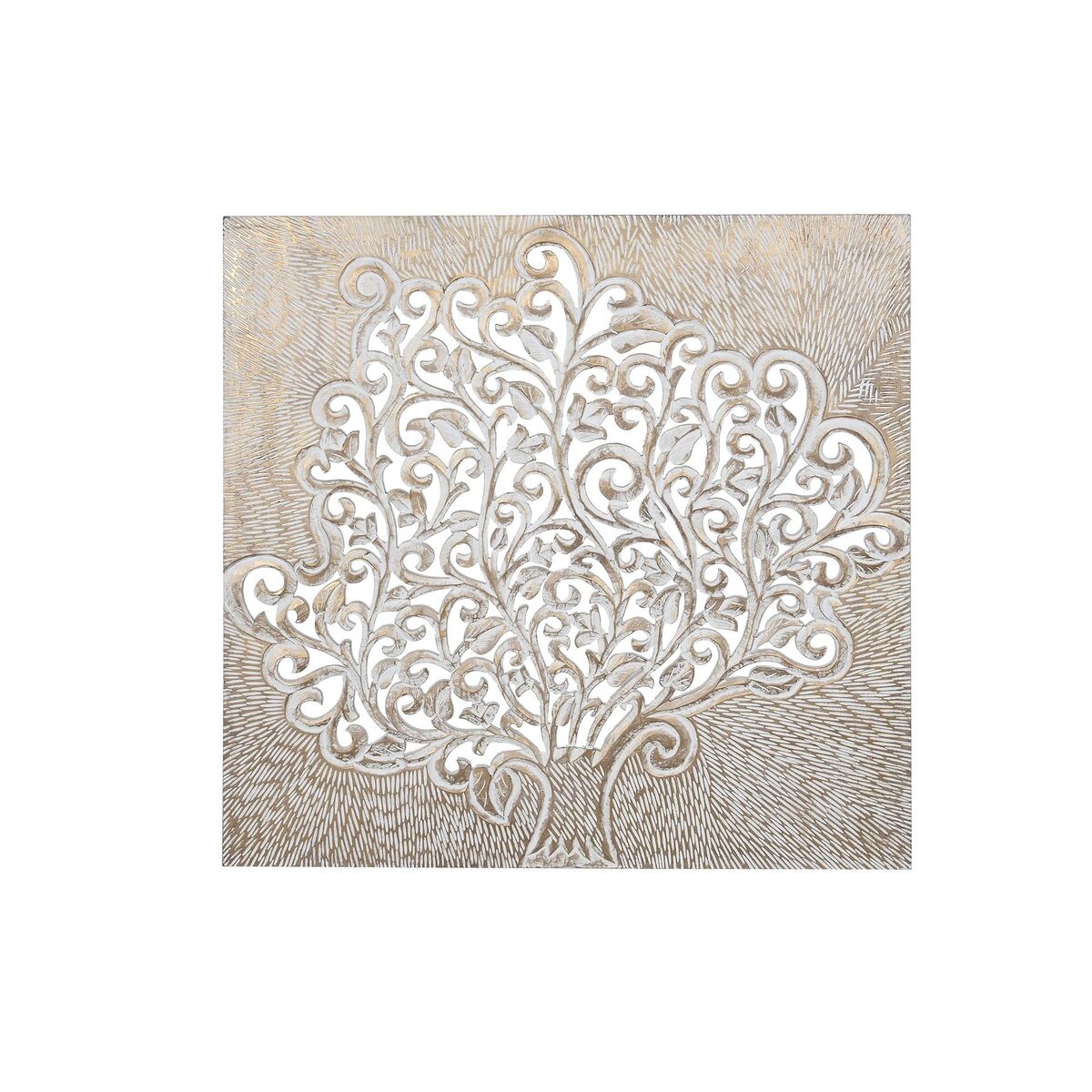 Decoración de Pared DKD Home Decor Árbol MDF (120 x 4 x 120 cm) 1 S3029490_0