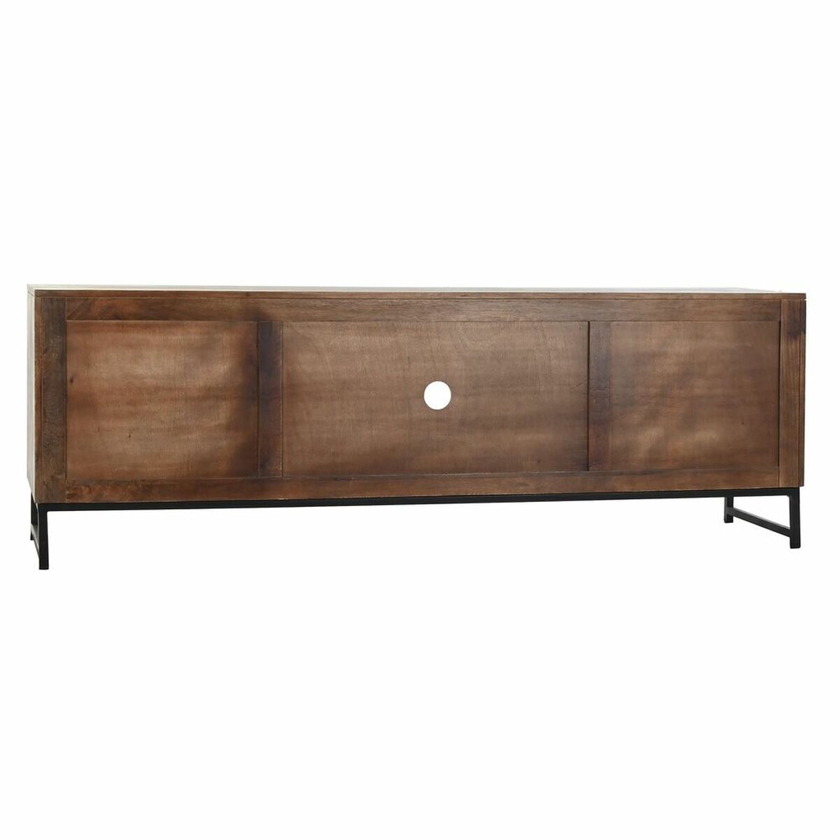 Mueble de TV DKD Home Decor 180 x 40 x 60 cm Negro Metal Blanco Madera de mango 3 S3034378_2