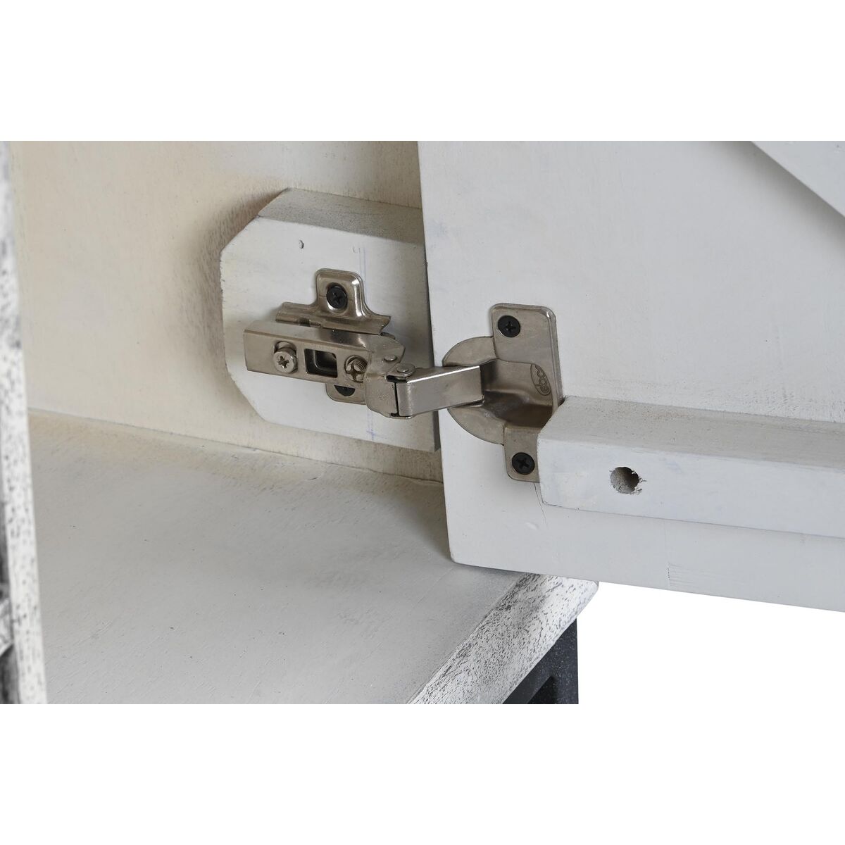 Mueble de TV DKD Home Decor Blanco Beige Gris Multicolor Cerámica Madera de mango 130 x 40 x 56 cm 5 S3040417_4