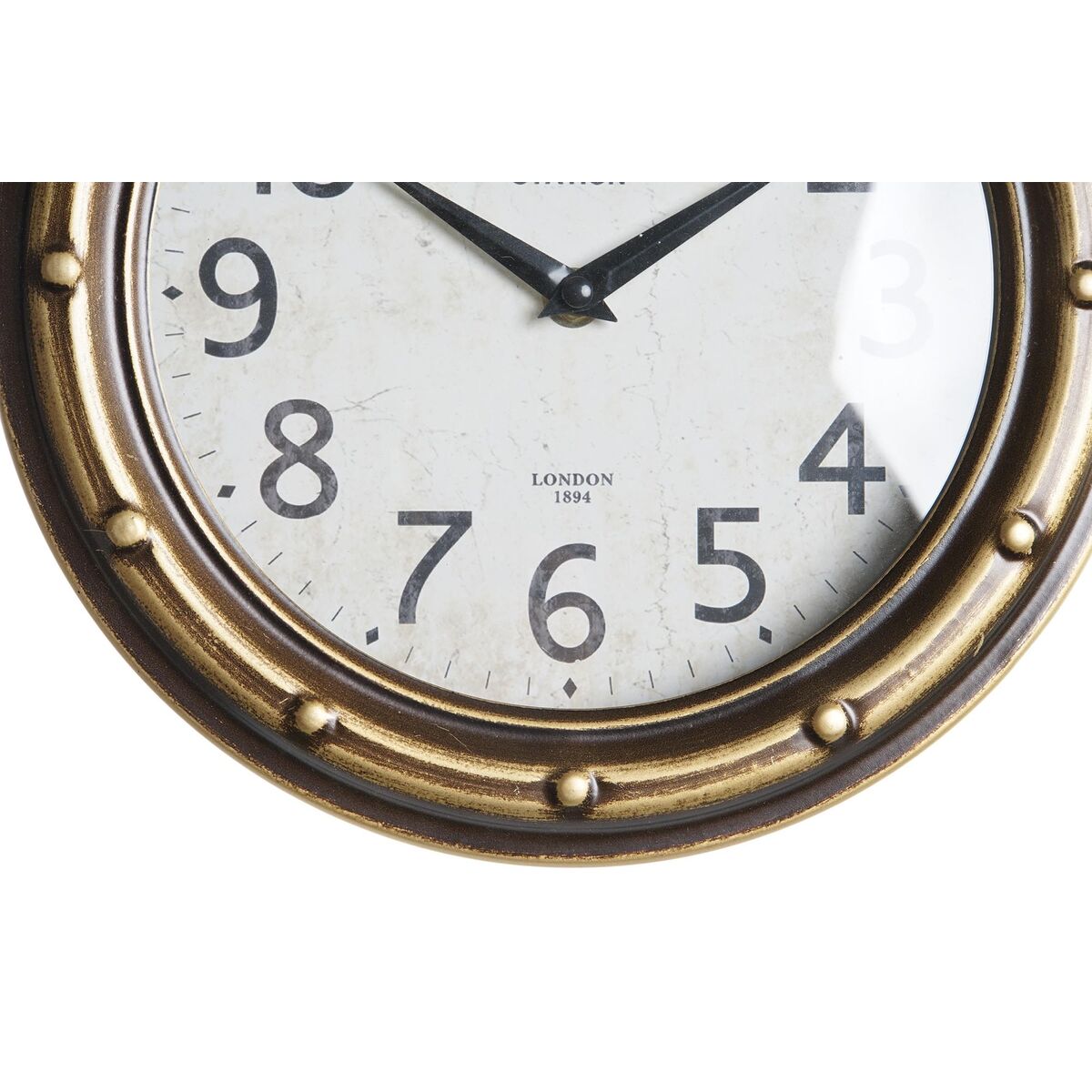 Reloj de Pared DKD Home Decor 28,5 x 8 x 50 cm Cristal Hierro Vintage (2 Unidades) 3 S3041482_2