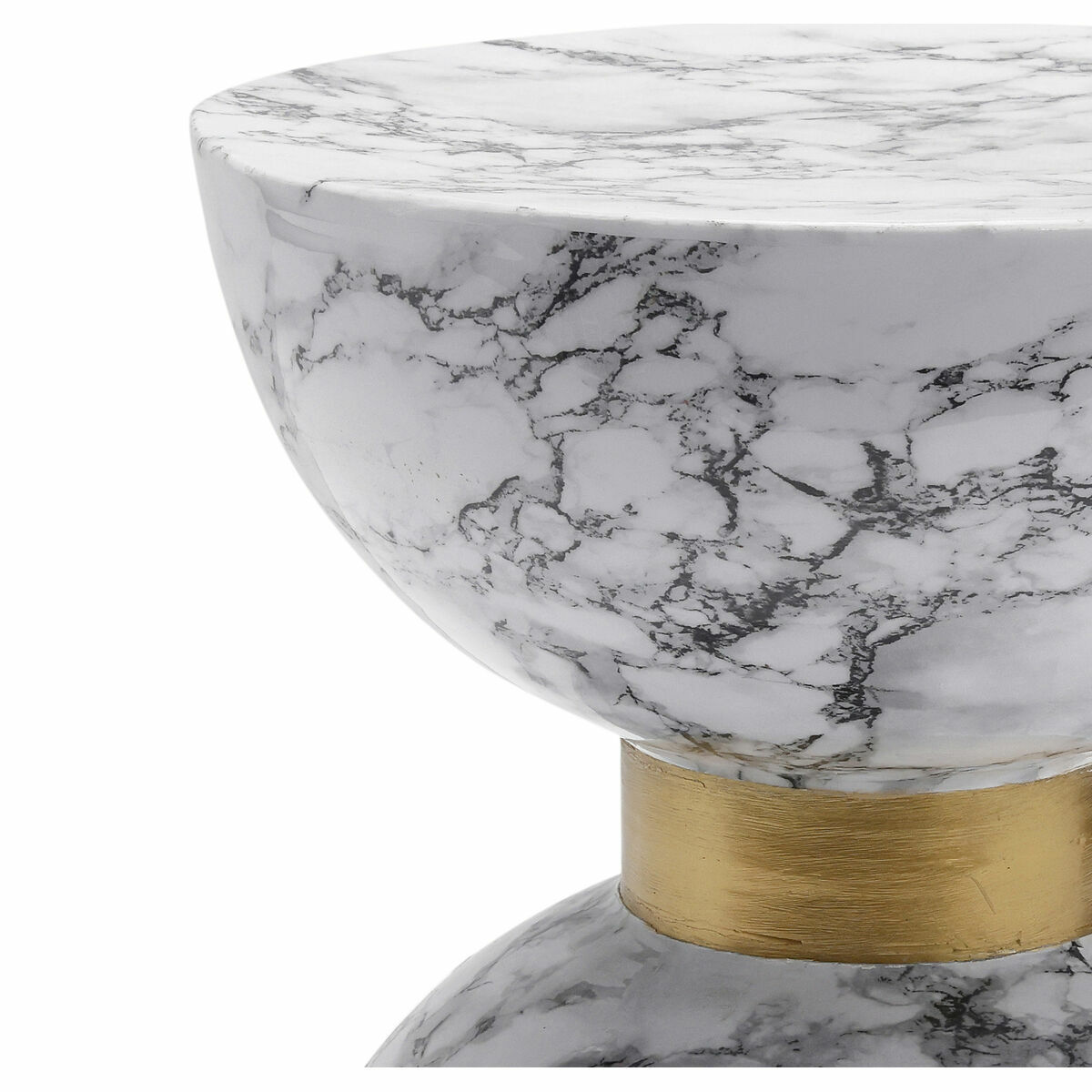 Mesa auxiliar DKD Home Decor Blanco Hierro 33 x 33 x 35 cm 2 S3040443_1