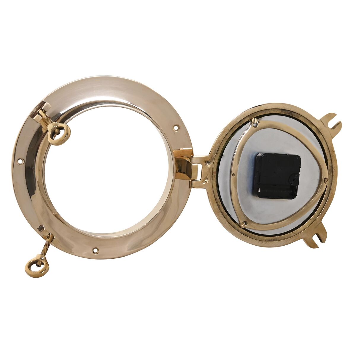 Reloj de Pared DKD Home Decor Cristal Dorado Vintage Latón (23 x 7 x 23 cm) 3 S3039288_2