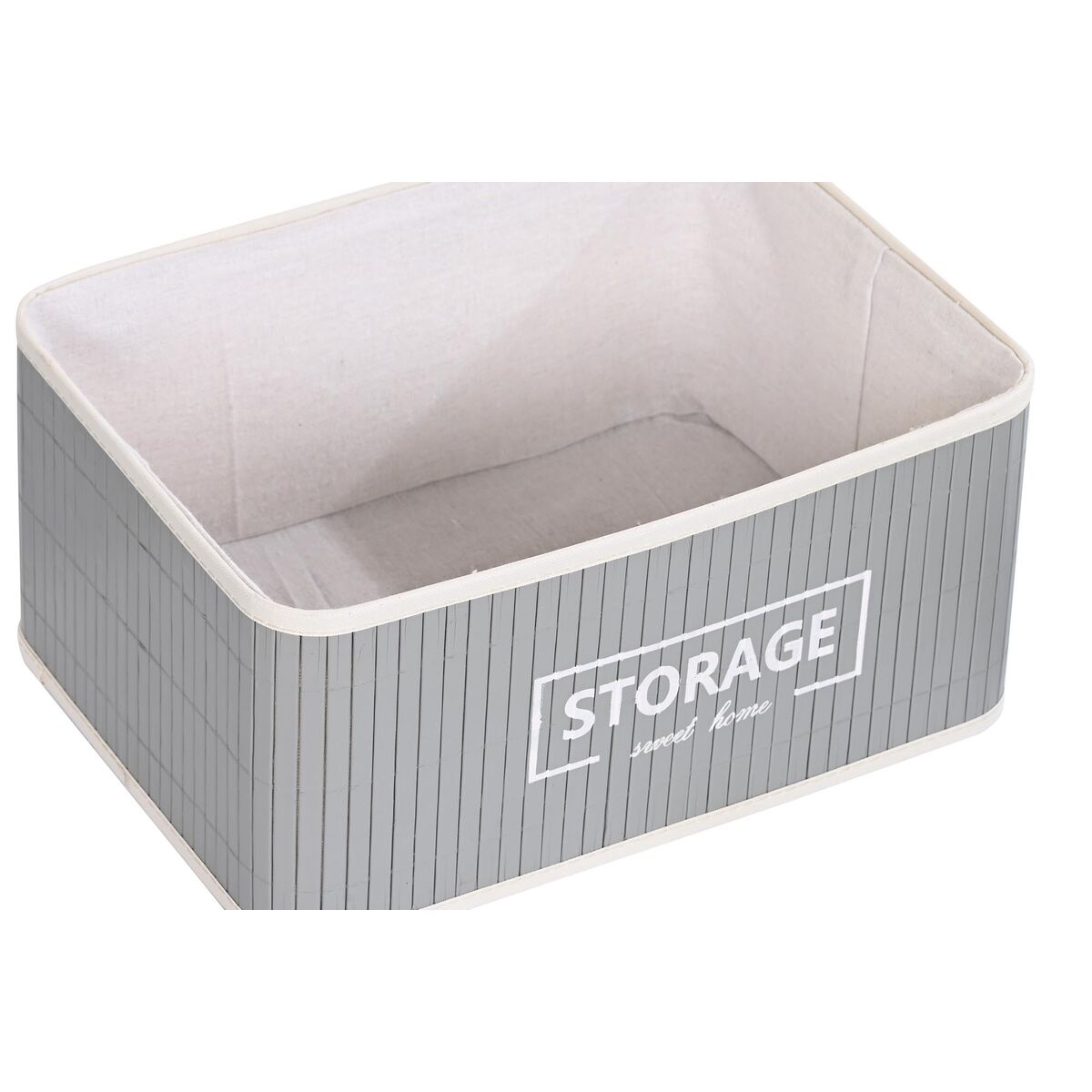 Juego de Cestos DKD Home Decor Gris oscuro Bambú 40 x 30 x 46 cm 5 Piezas 2 S3039215_1