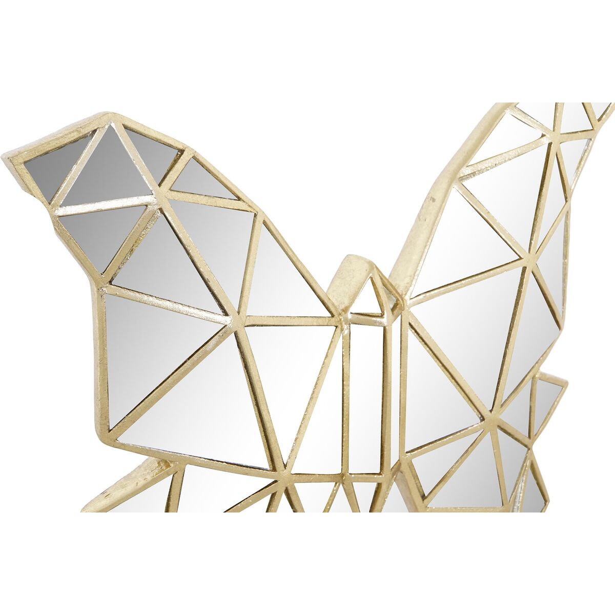Figura Decorativa DKD Home Decor 29,5 x 4 x 28,5 cm Dorado Mariposa 2 S3039410_1