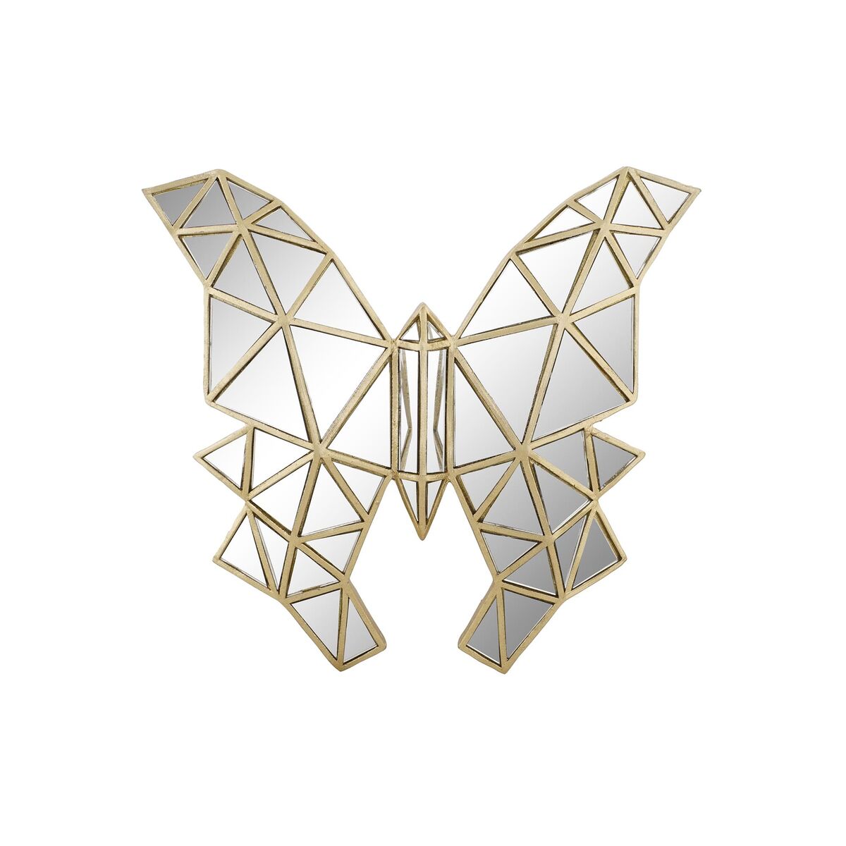 Figura Decorativa DKD Home Decor 29,5 x 4 x 28,5 cm Dorado Mariposa 1 S3039410_0