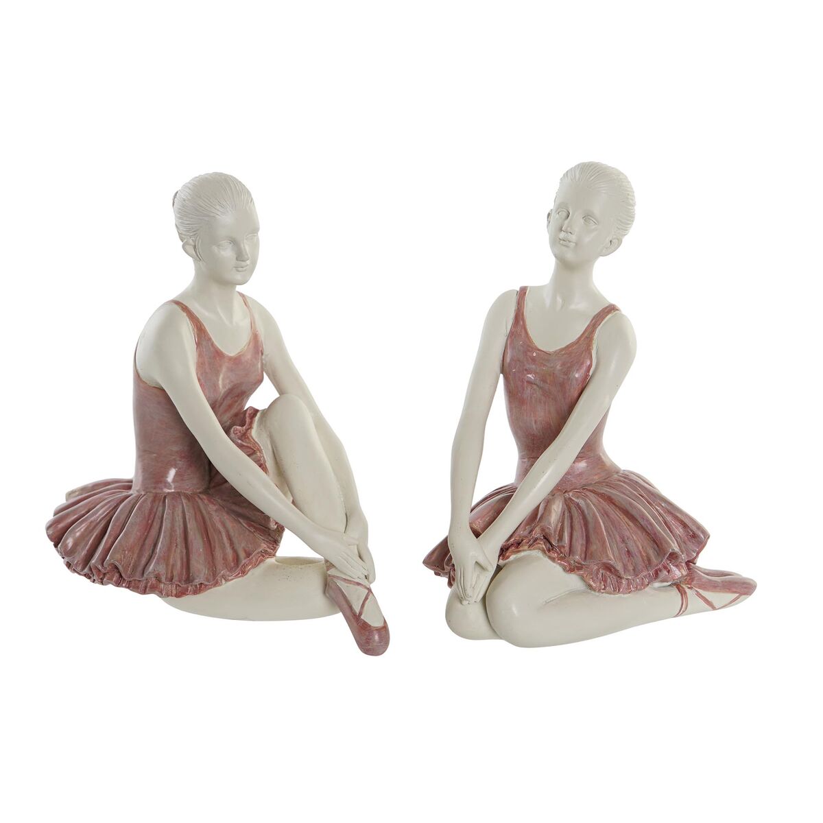 Figura Decorativa DKD Home Decor Romántico Bailarina Ballet 16 x 11 x 17 cm (2 Unidades) 1 S3039515_0