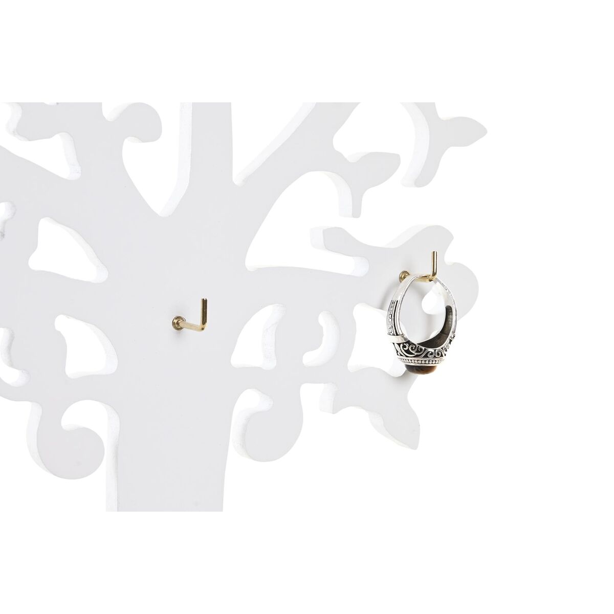 Caja-Joyero DKD Home Decor Blanco Madera MDF (24 x 12 x 36 cm) 2 S3039879_1