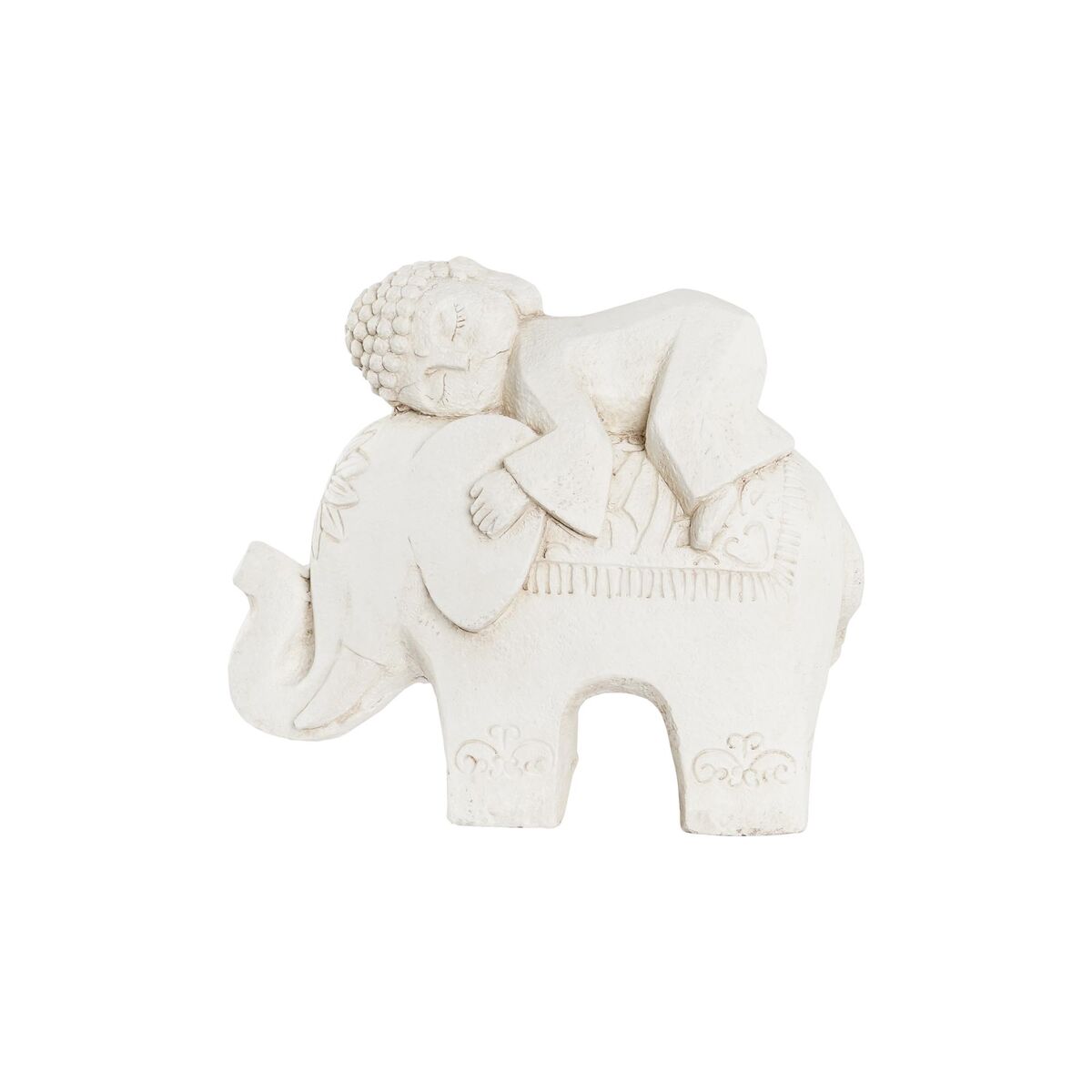 Figura Decorativa DKD Home Decor Blanco Elefante Oriental 44 x 22 x 40 cm 1 S3039604_0