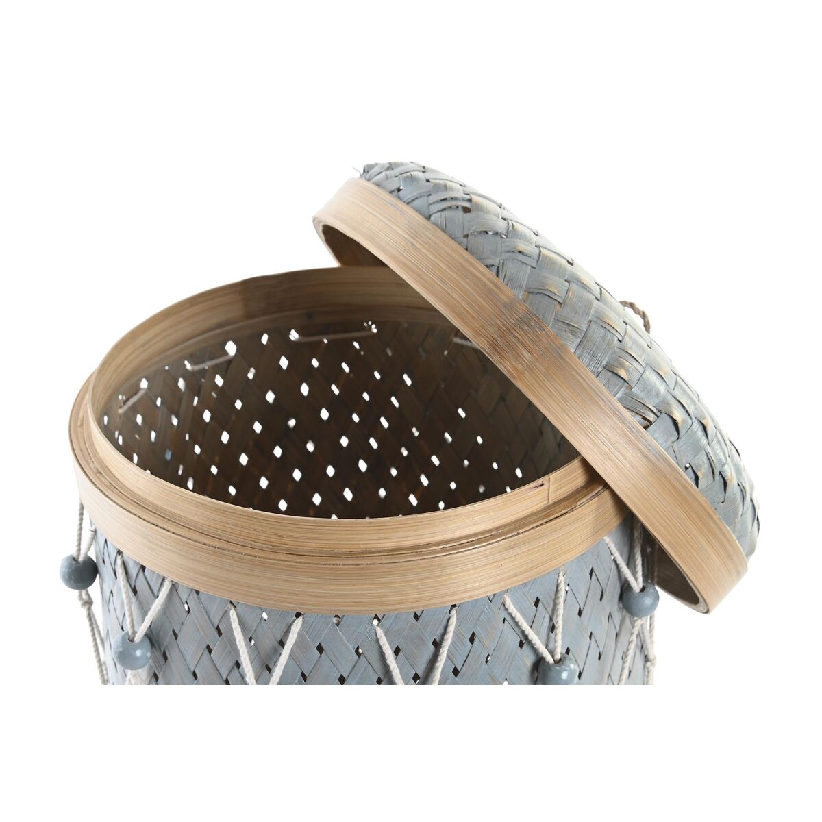 Juego de Cestas DKD Home Decor Multicolor Bambú 4 Kg (3 Piezas) (3 Unidades) 2 S3039252_1