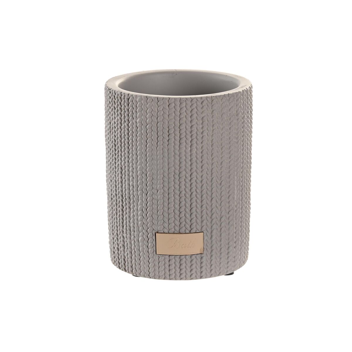 Vaso DKD Home Decor Gris Cemento 8 x 8 x 10 cm 1 S3041009_0