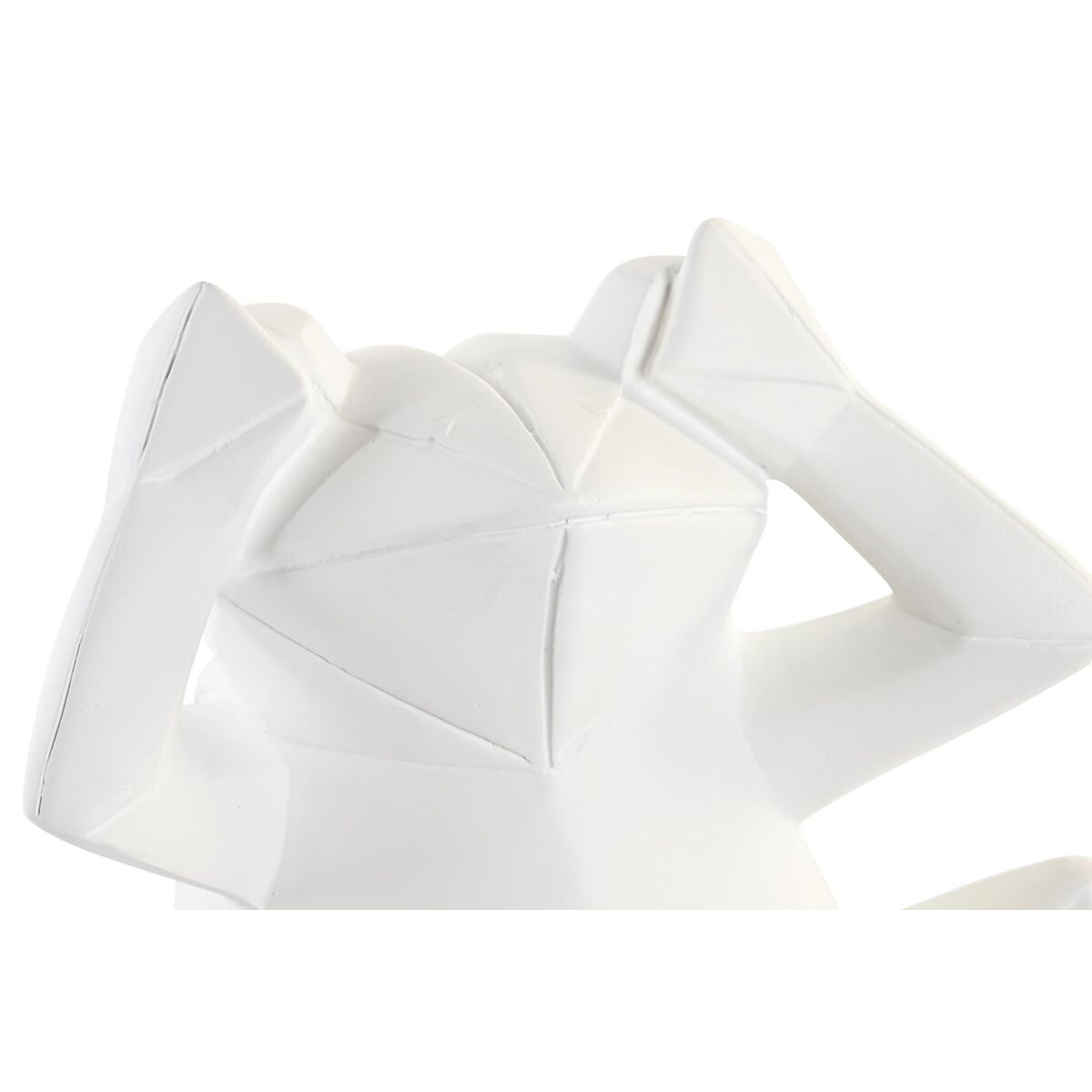 Figura Decorativa DKD Home Decor 18,5 x 13 x 17,8 cm Blanco Rana (3 Unidades) 2 S3039675_1