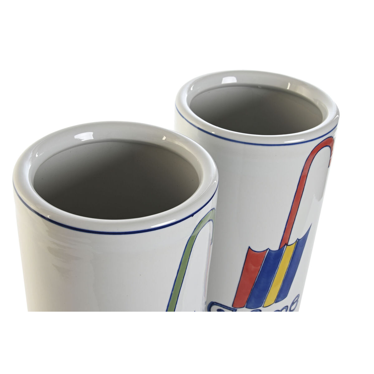 Paragüero DKD Home Decor Multicolor Urbano 19 x 19 x 44 cm 19 x 19 x 45 cm (2 Unidades) 2 S3043970_1