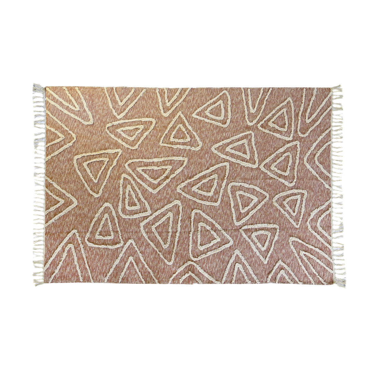 Alfombra DKD Home Decor Rosa Terracota Blanco Flecos Urbano (160 x 230 x 1 cm) 1 S3045055_0