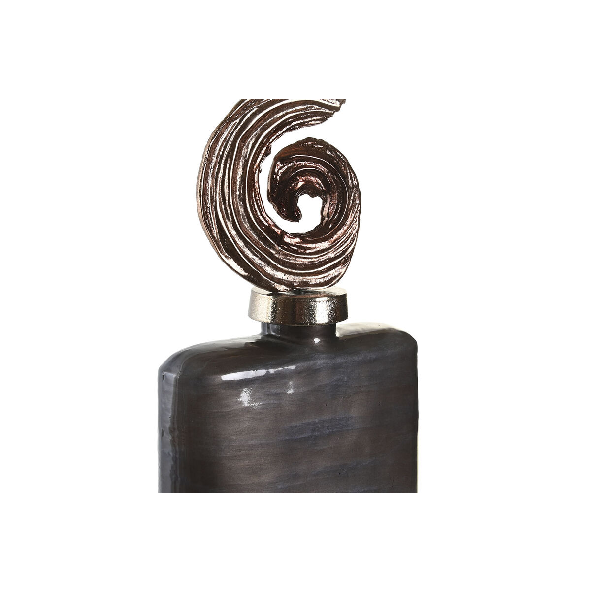 Jarrón DKD Home Decor Multicolor Aluminio Cristal 19 x 12 x 55 cm 2 S3043547_1