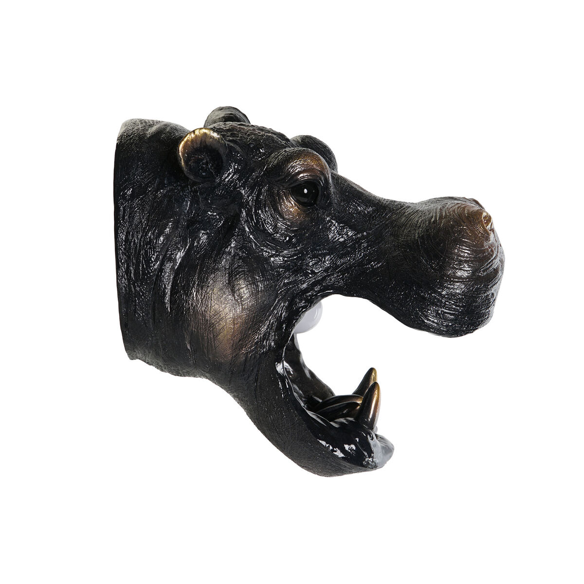 Aplique de Pared DKD Home Decor Cobre Dorado 50 W Colonial Hipopótamo 220 V 35 x 23 x 34 cm (2 Unidades) 3 S3043637_2