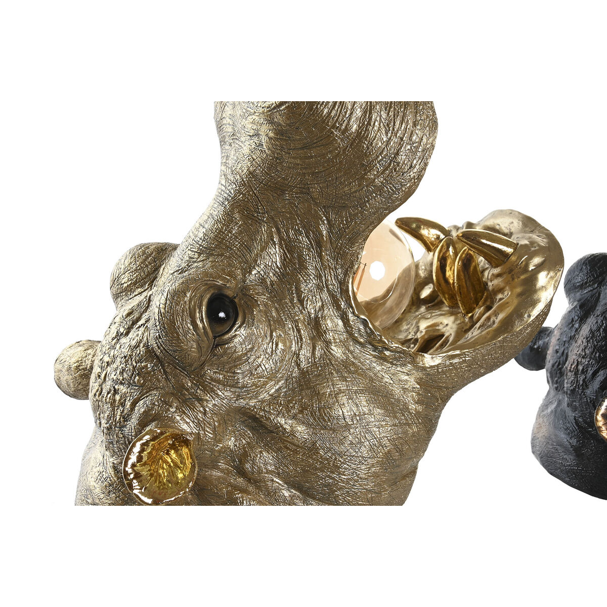 Aplique de Pared DKD Home Decor Cobre Dorado 50 W Colonial Hipopótamo 220 V 35 x 23 x 34 cm (2 Unidades) 4 S3043637_3