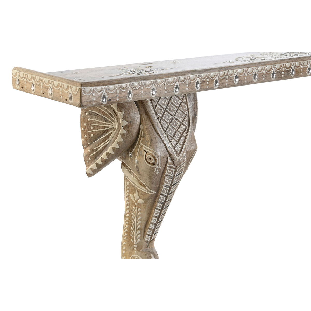 Estante DKD Home Decor Blanco Natural Madera de mango 78 x 15 x 28 cm 4 S3044097_3