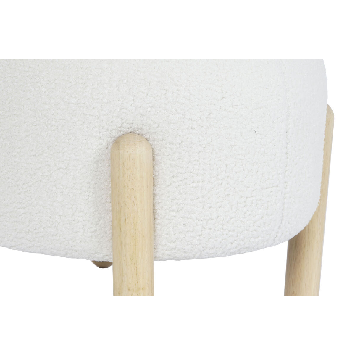 Reposapiés DKD Home Decor 45 x 45 x 36 cm Madera Blanco 3 S3044136_2