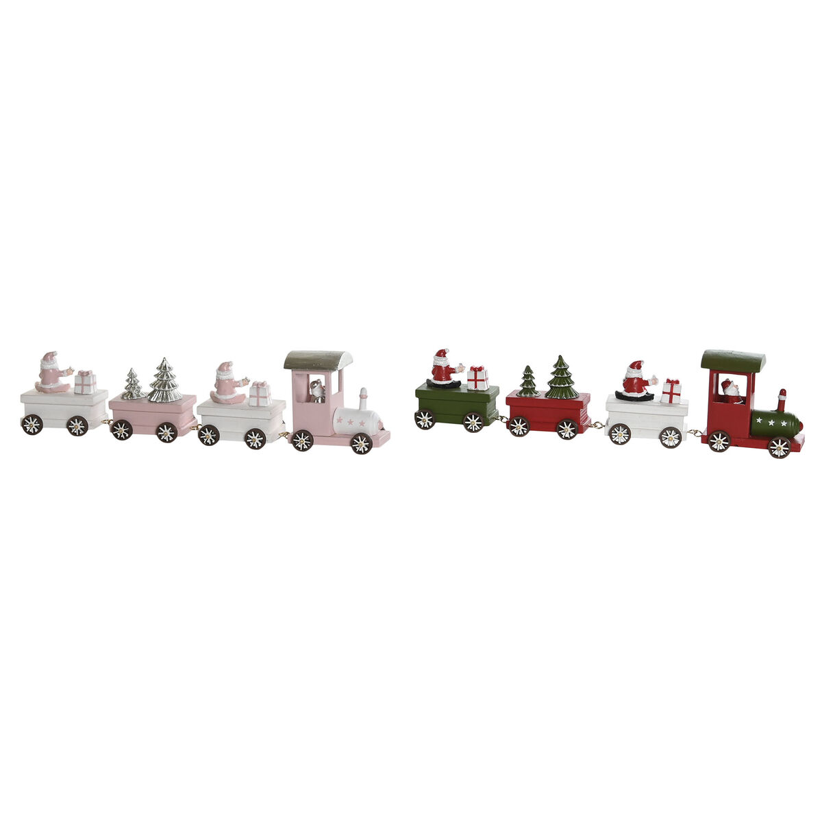 Adorno Navideño DKD Home Decor Rojo Verde 35,5 x 5 x 8,8 cm (2 Unidades) 3 S3052206_2