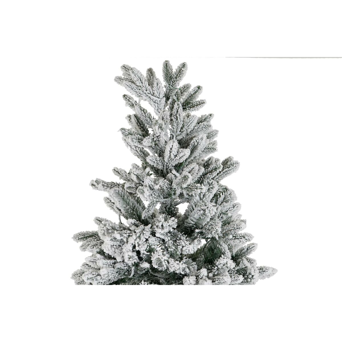Árbol de Navidad DKD Home Decor Blanco Verde Polietileno Nevado 140 x 140 x 210 cm 4 S3052358_3