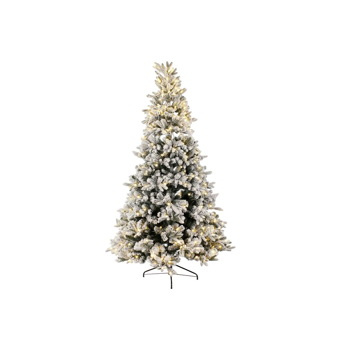 Árbol de Navidad DKD Home Decor Blanco Verde Polietileno Nevado 140 x 140 x 210 cm 6 S3052358_5