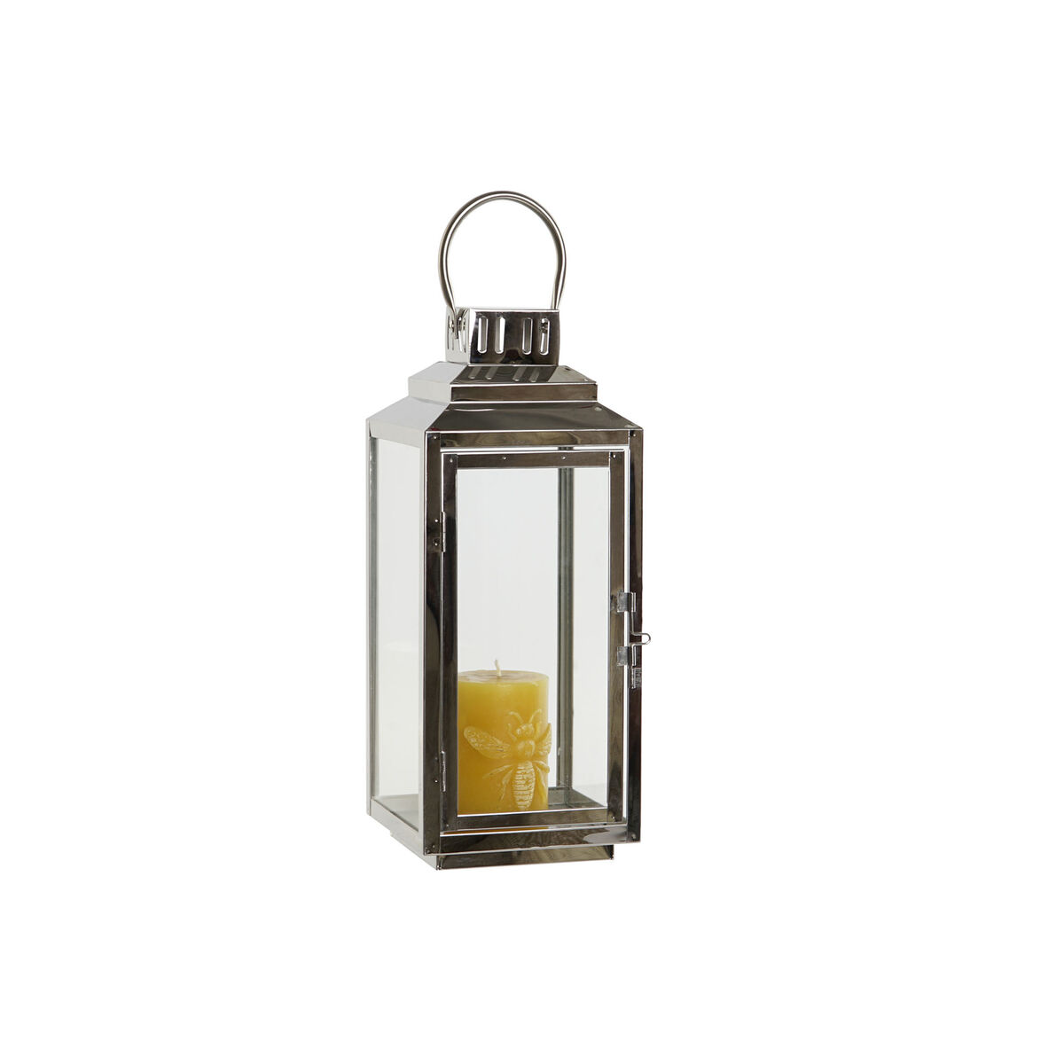Farol DKD Home Decor Dorado Plateado Aluminio Cristal 14 x 14 x 35 cm (2 Unidades) 4 S3052505_3