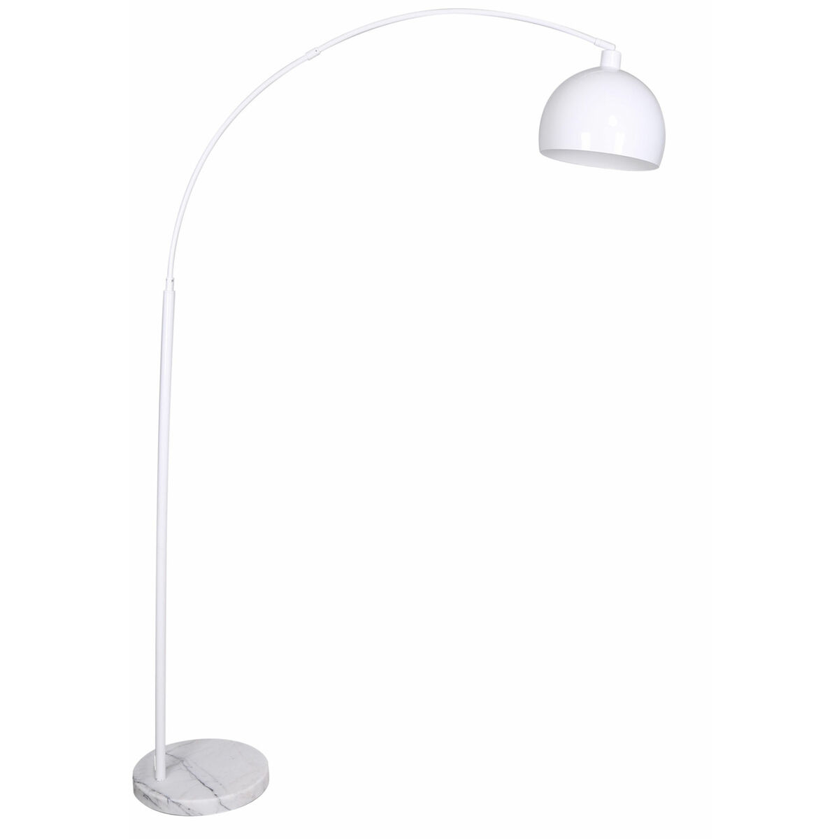Lámpara de Pie DKD Home Decor 36 x 110 x 195 cm Metal Blanco Mármol 220 V 50 W 60 W 1 S3052596_0