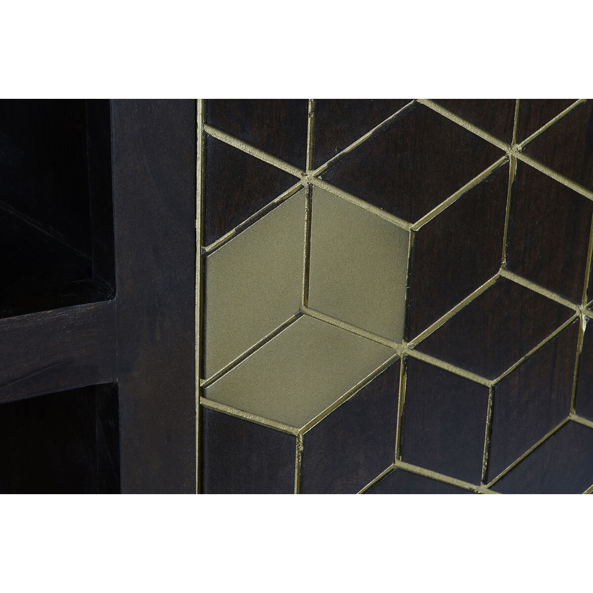 Mueble de TV DKD Home Decor 140 x 40 x 55 cm Negro Metal Acacia 6 S3052669_5