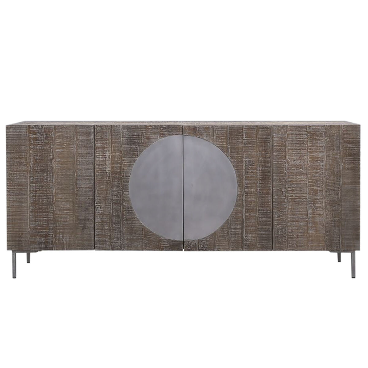 Aparador DKD Home Decor Marrón oscuro Gris oscuro Metal Madera de mango 180 x 40 x 80 cm 7 S3052676_6