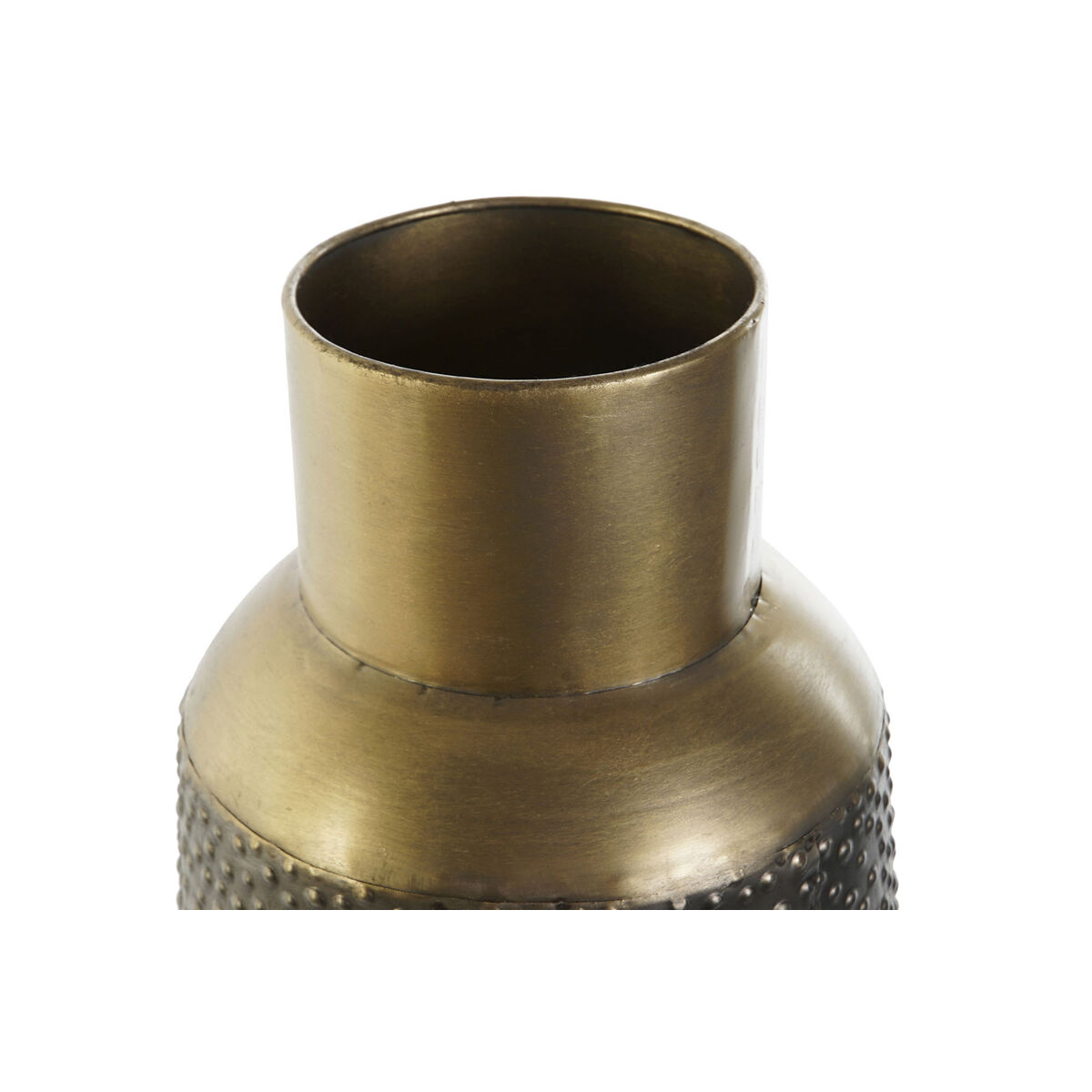 Jarrón DKD Home Decor Gris Dorado Gris oscuro Metal Moderno 25 x 25 x 56,5 cm 3 S3053046_2