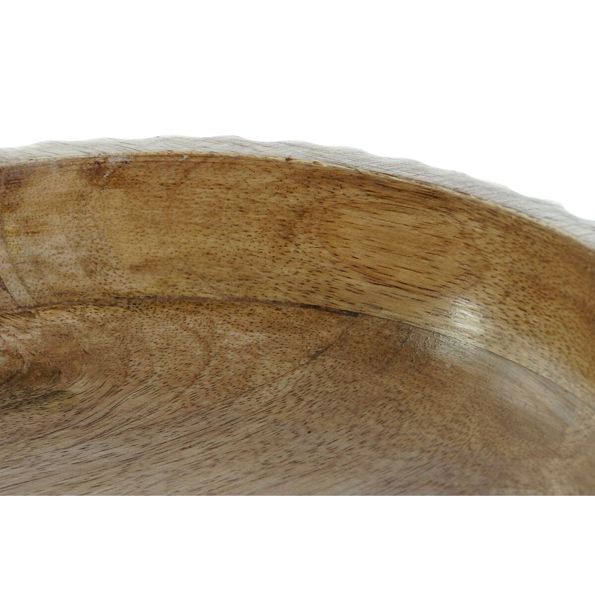 Centro de Mesa DKD Home Decor Blanco Marrón oscuro Madera de mango 25 x 25 x 9 cm 3 S3053595_2