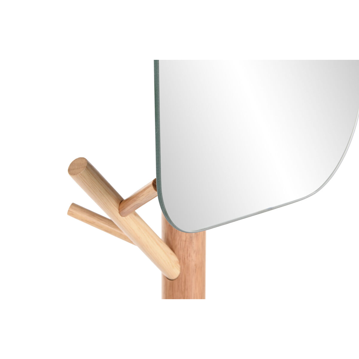 Perchero de Pie Home ESPRIT Negro Natural Madera Metal Scandi 33 x 33 x 185 cm 5 S3053150_4