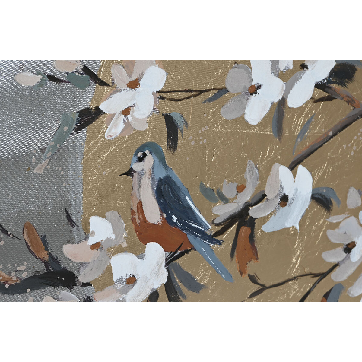 Lienzo Home ESPRIT Pájaro Oriental 120 x 3,7 x 60 cm (2 Unidades) 3 S3053471_2