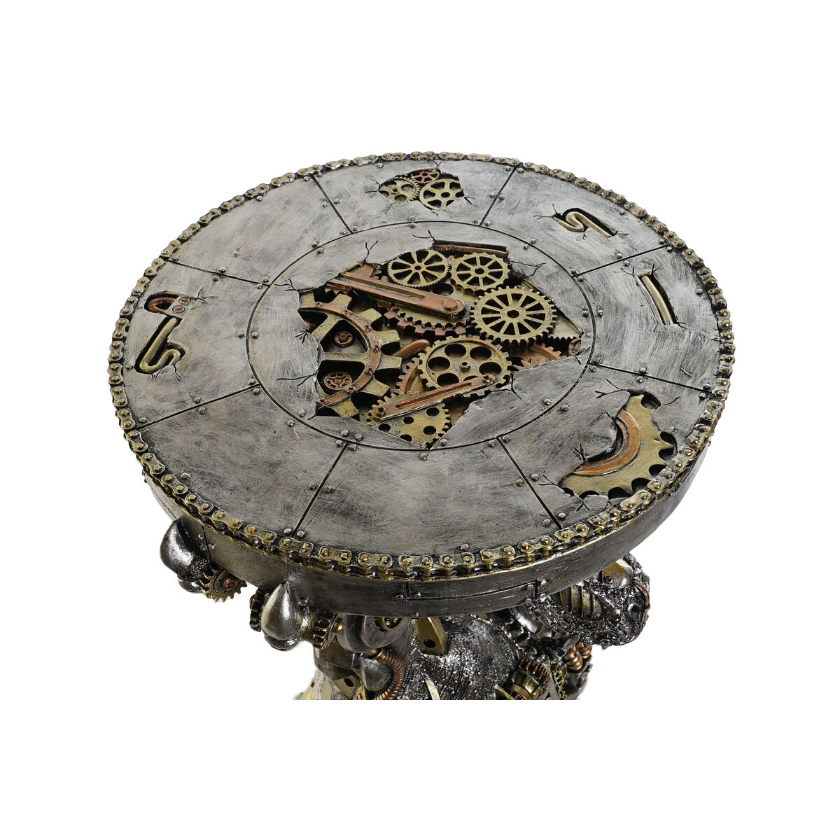 Mesa auxiliar Home ESPRIT Gris Multicolor Resina 36 x 33 x 51 cm 3 S3053543_2