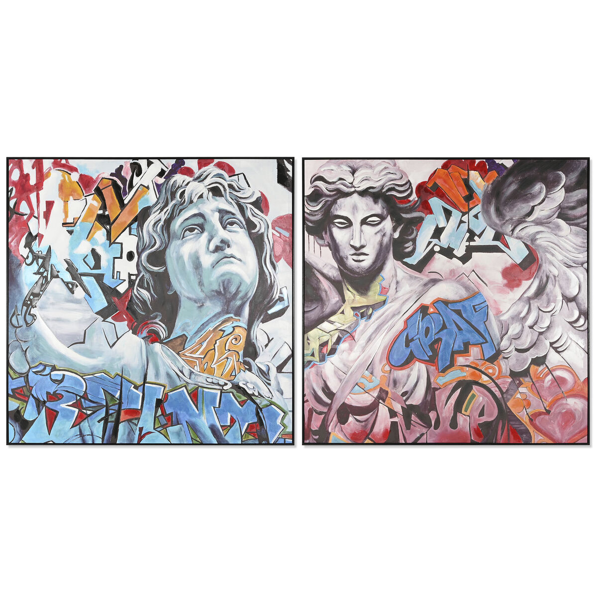 Cuadro Home ESPRIT Moderno 150 x 3,5 x 150 cm (2 Unidades) 1 S3053810_0