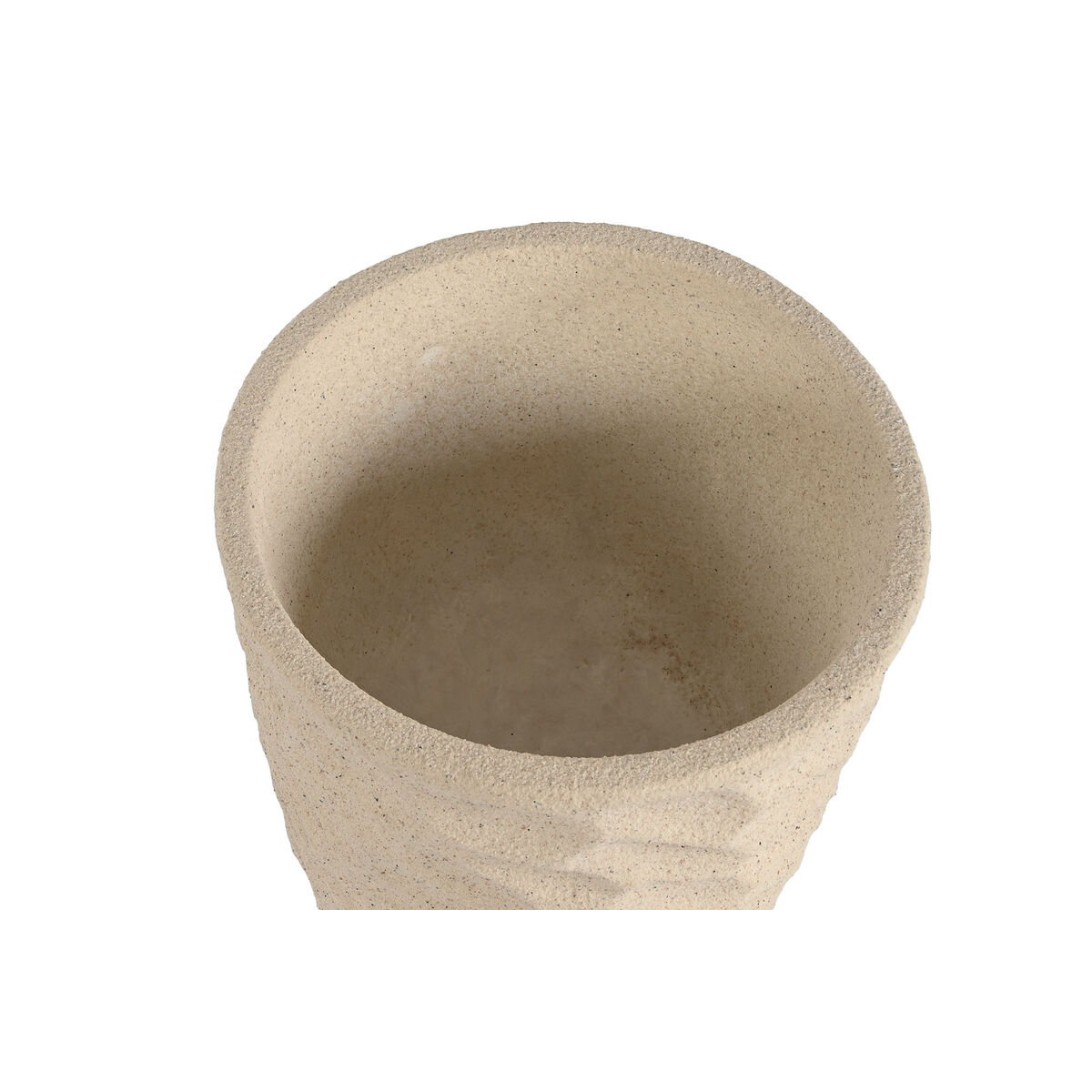 Macetero Home ESPRIT Beige Fibra de Vidrio Escandinavo 36,5 x 36,5 x 63 cm 3 S3053666_2