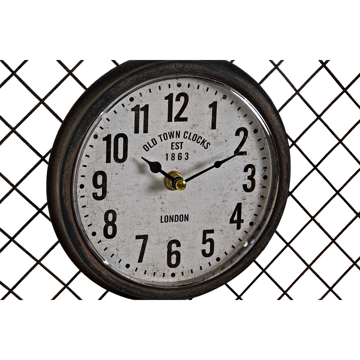 Reloj de Pared Home ESPRIT Gris oscuro Polipropileno Hierro 93 x 5 x 42 cm 3 S3053972_2