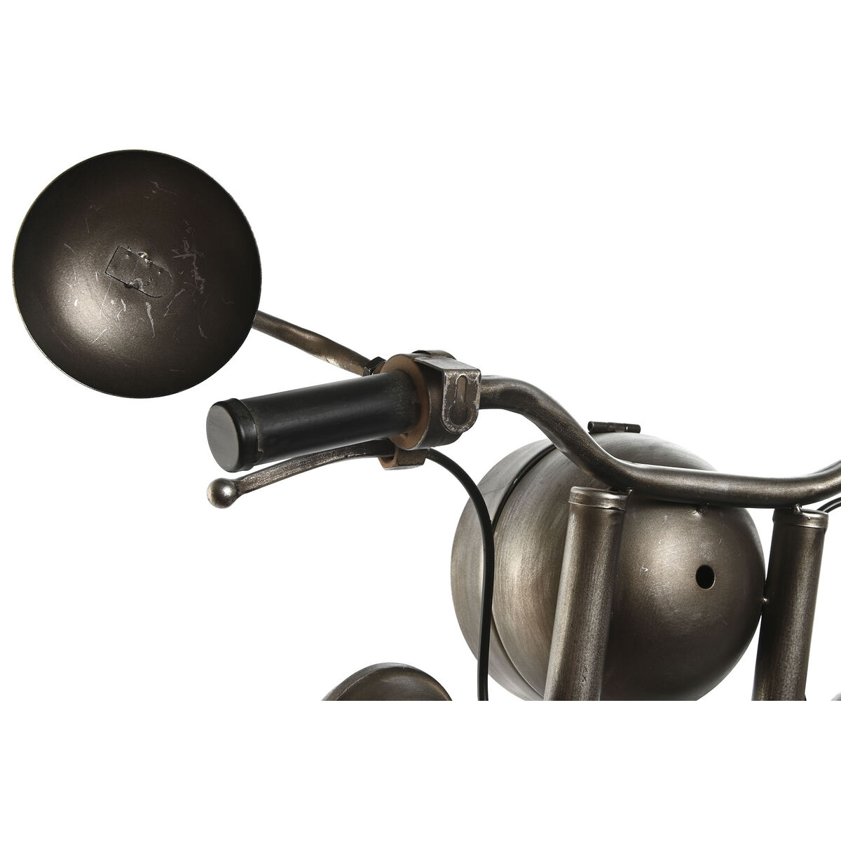 Reloj de Pared Home ESPRIT Negro Plateado Metal 60 x 30 x 78 cm 6 S3054209_5