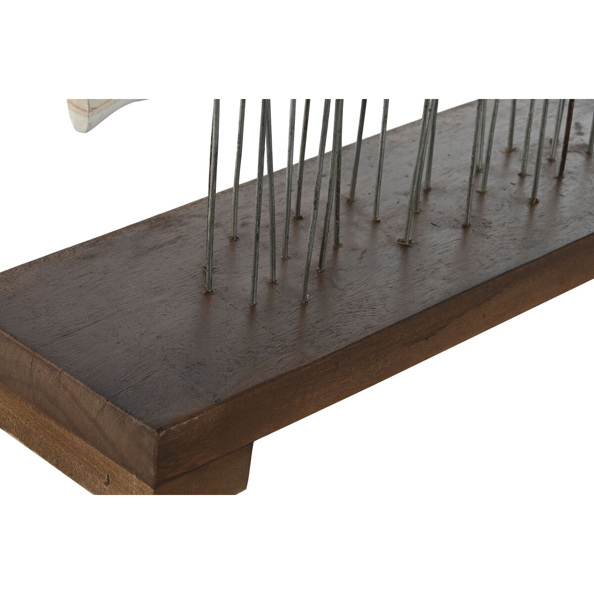 Figura Decorativa Home ESPRIT Blanco Marrón Espirales 45 x 15 x 100 cm 2 S3053505_1