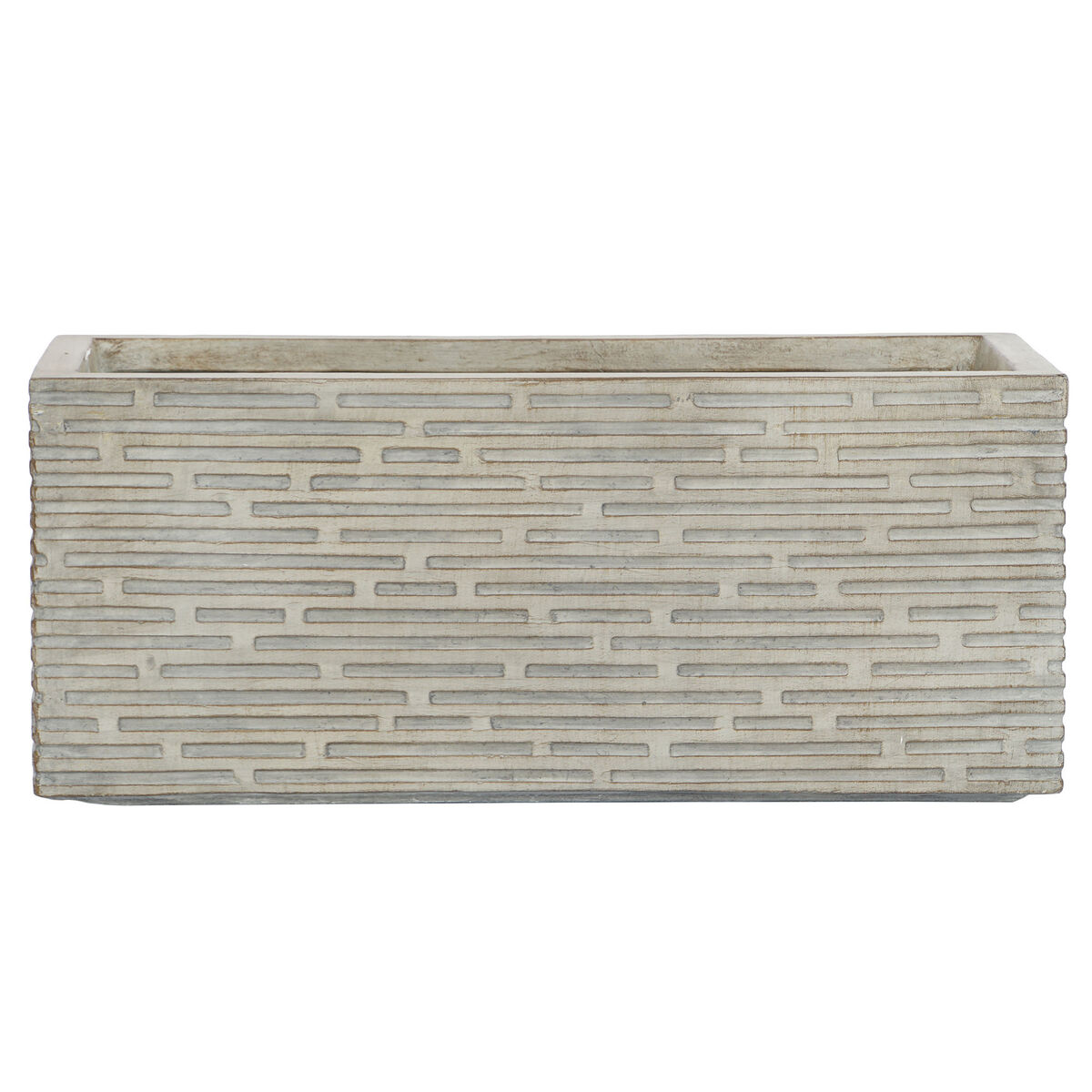 Jardinera Home ESPRIT Beige Fibra de Vidrio Magnesio 74,5 x 37,5 x 37,5 cm 3 S3054521_2