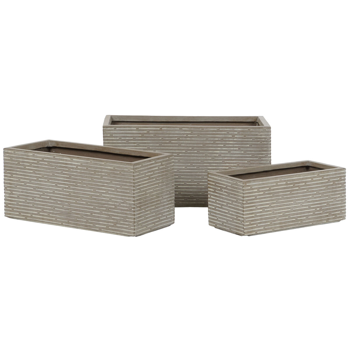 Jardinera Home ESPRIT Beige Magnesio 74,5 x 37,5 x 37,5 cm 6 S3054523_5