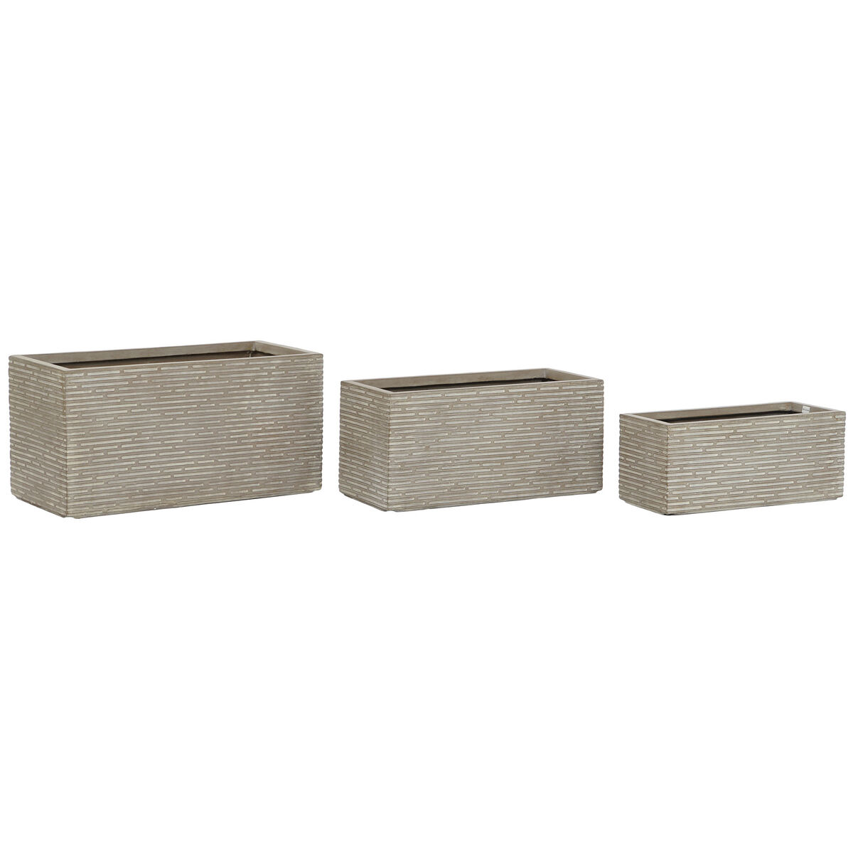 Jardinera Home ESPRIT Beige Magnesio 74,5 x 37,5 x 37,5 cm 1 S3054523_0