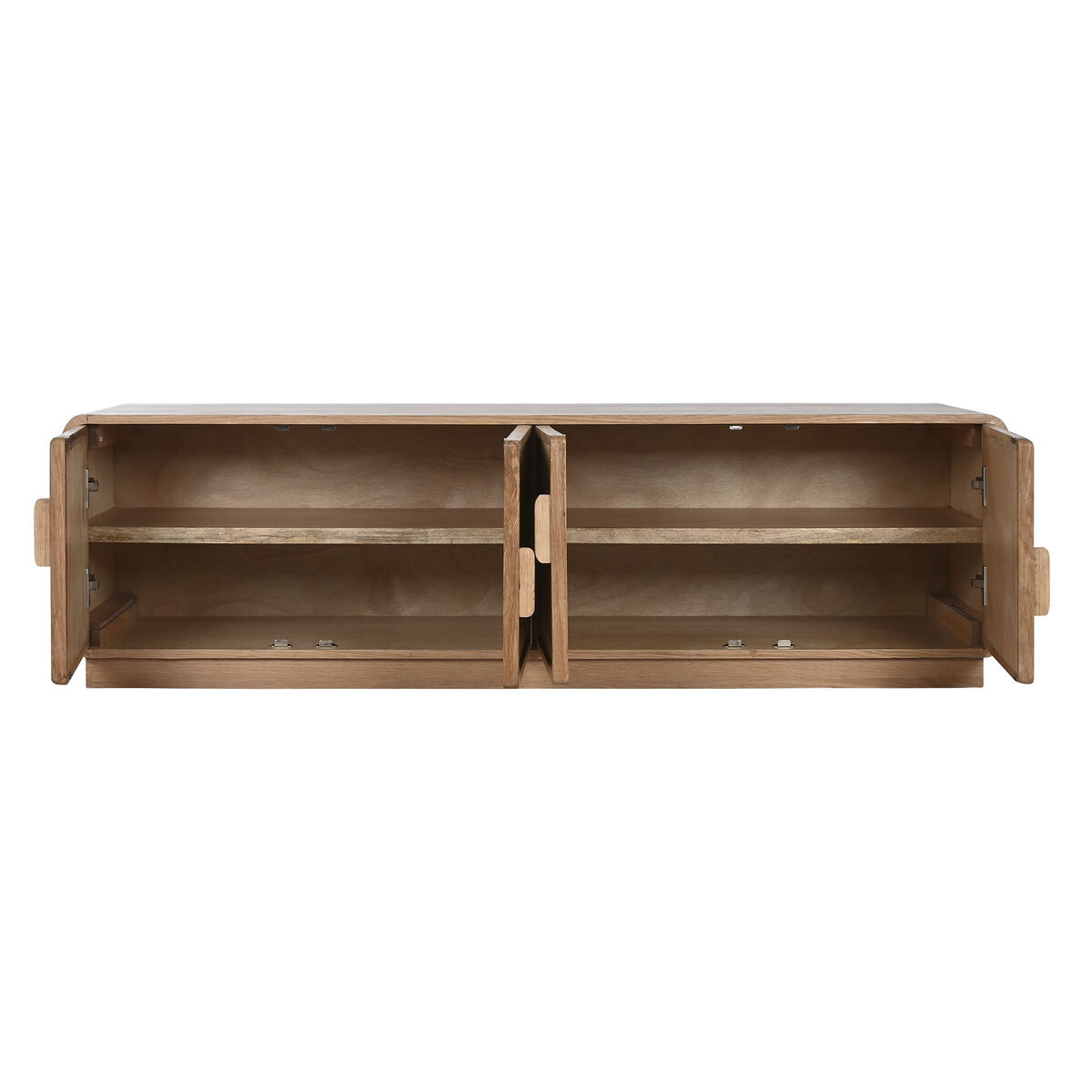 Mueble de TV Home ESPRIT Natural Ratán Roble 157 x 40 x 46 cm 4 S3056648_3