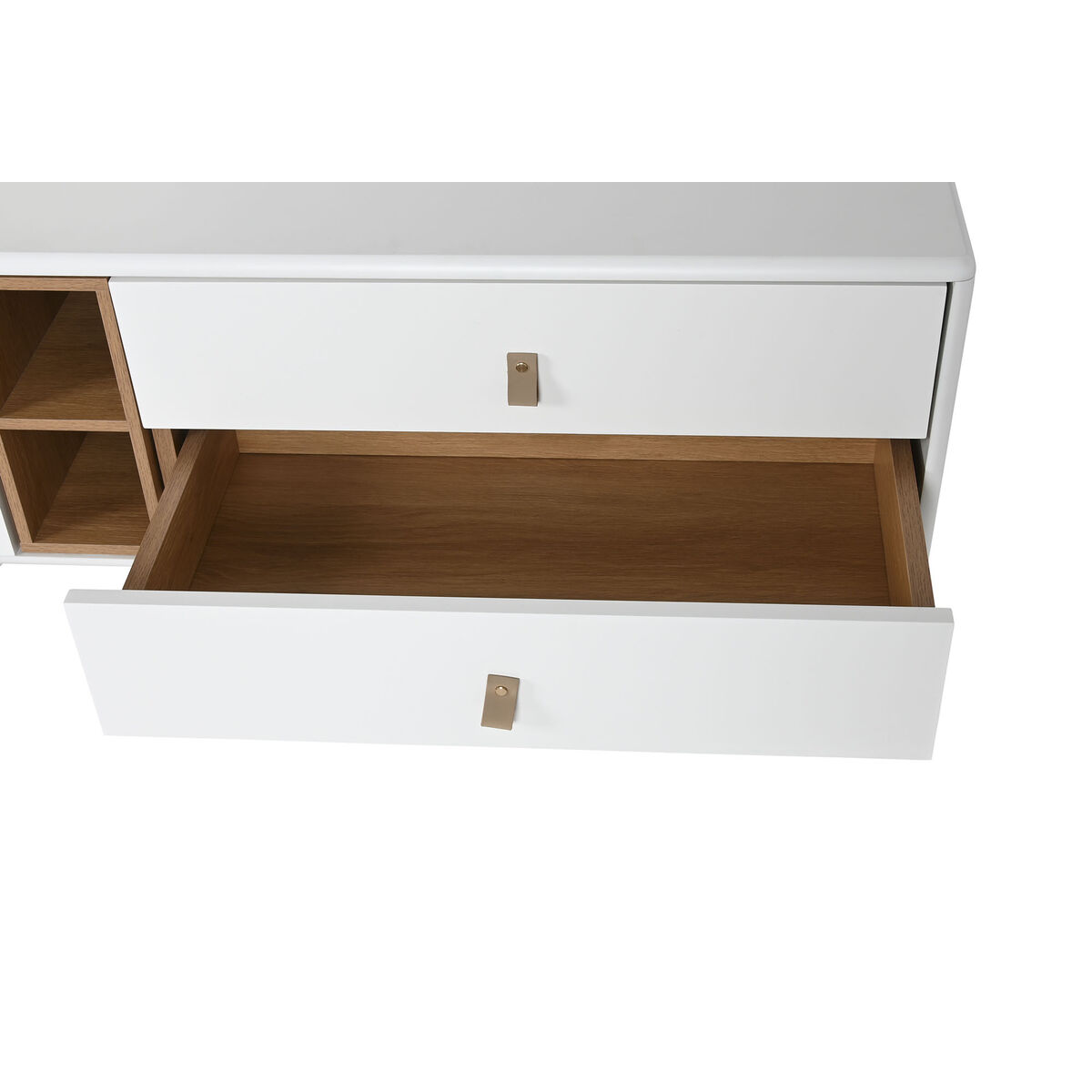 Mueble de TV Home ESPRIT Blanco Natural Polipropileno Madera MDF 140 x 40 x 55 cm 7 S3056993_6